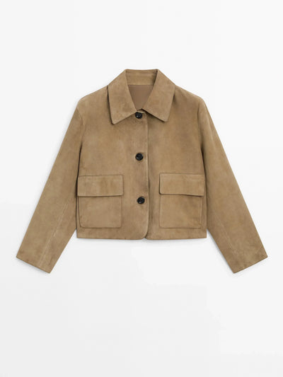 Wool collared jacket "City Brunch" – Elegant & refined
