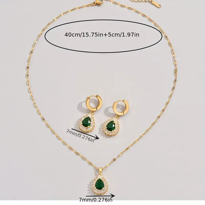 Timeless Green Elegance Jewelry Collection