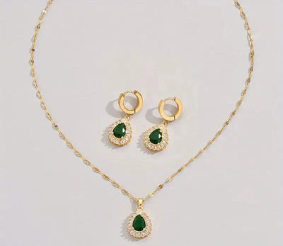 Timeless Green Elegance Jewelry Collection