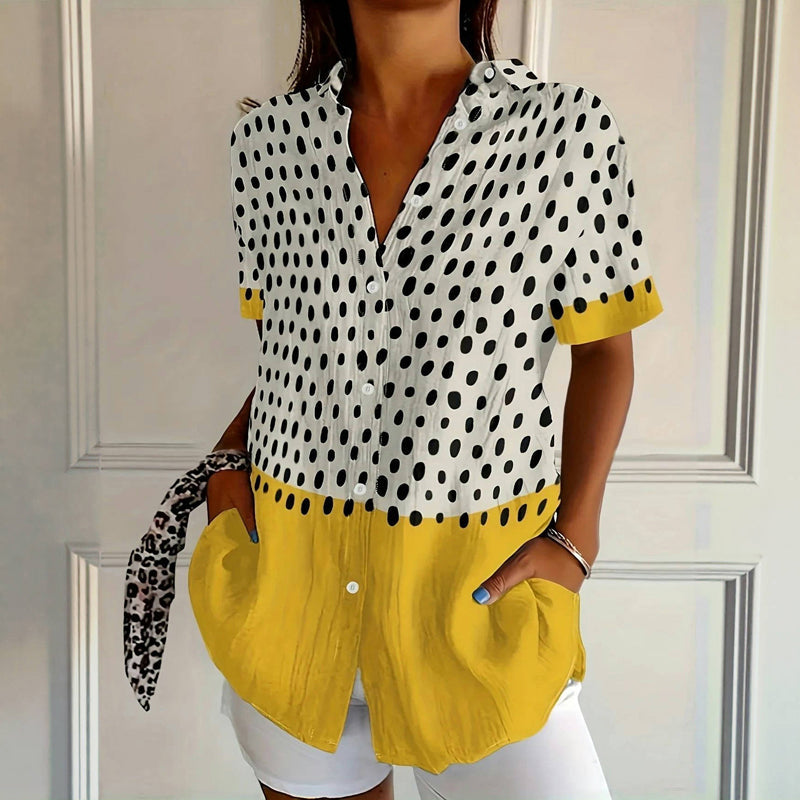 Silk blouse "Garden Party" – Elegant & refined