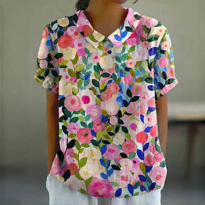 Silk blouse "Morning Coffee" – Carefree & beautiful