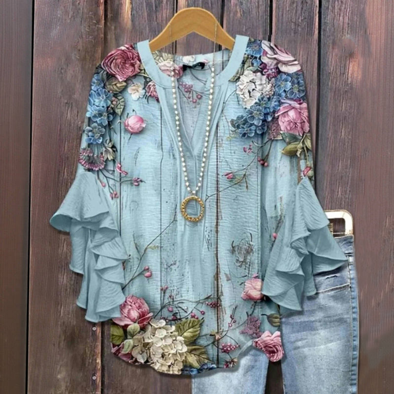 Silk blouse "Garden Party" – Elegant & refined