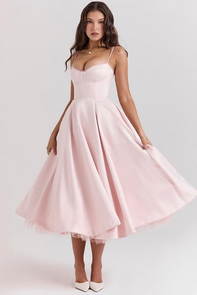 Silk dress "Garden Party" – Elegant & refined