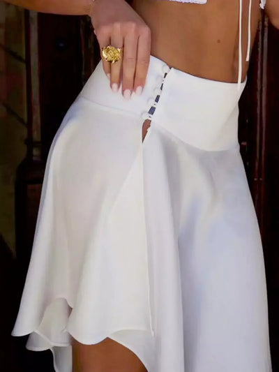 Lace top and skirt