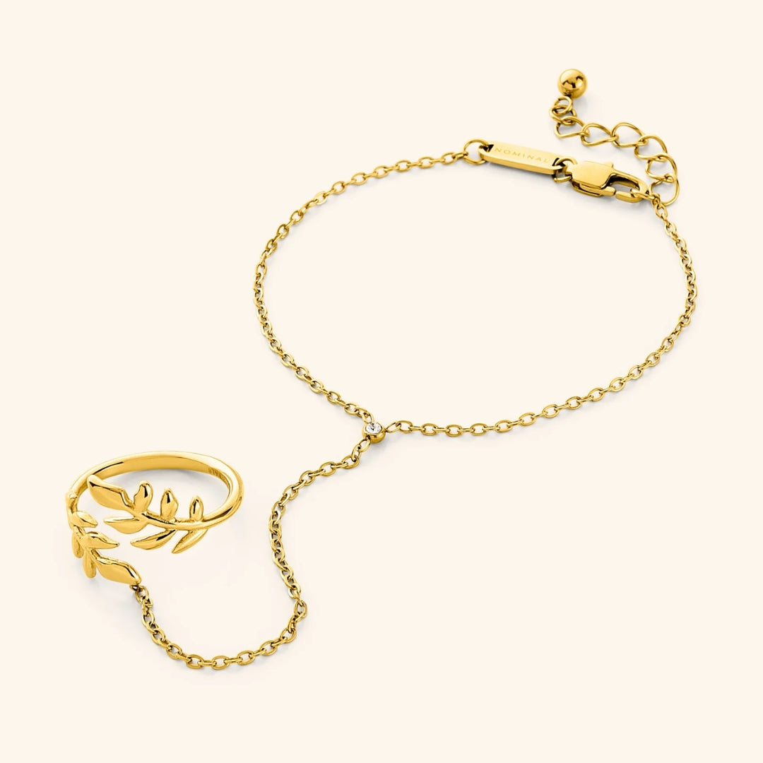 Golden Leaf Bracelet "Sunset Soirée" – Elegant & refined