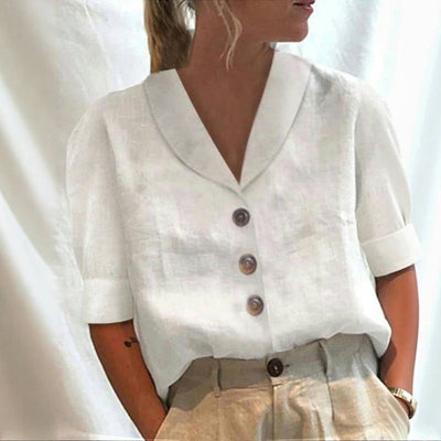 Silk blouse "Morning Coffee" – Elegant & refined