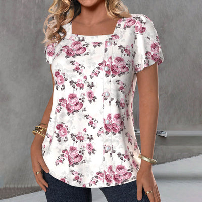 Natural blouse "Morning Coffee" – Soft & sophisticated