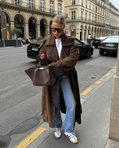 Velvet trench "Weekend Getaway" – Elegant & refined