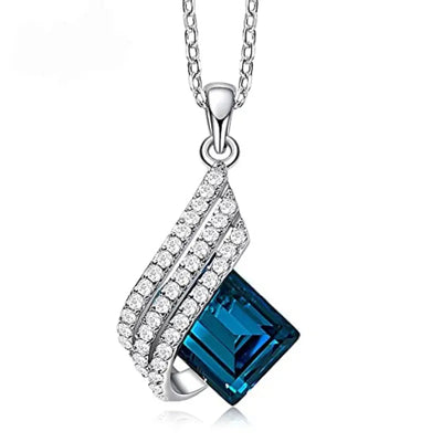 Sunlit Elegance Blue Jewelry Set