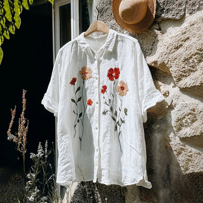 Silk blouse "Market Stroll" – Soft & sophisticated