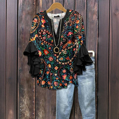 Silk blouse "Garden Party" – Soft & sophisticated