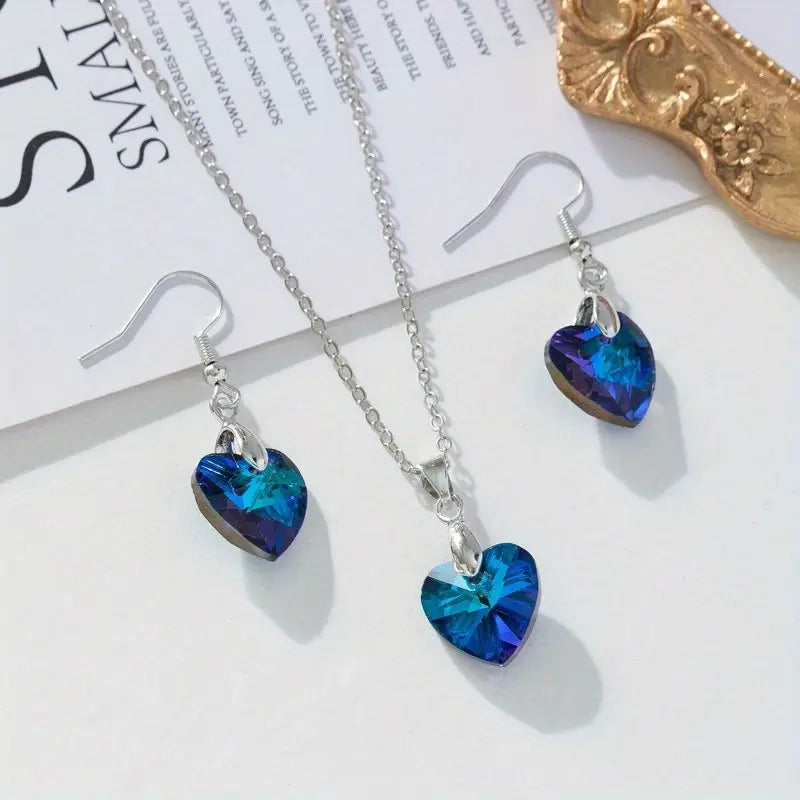 Captivating Blue Elegance Jewelry Set