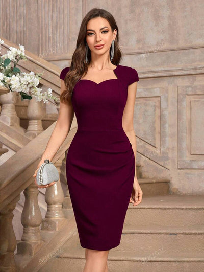 Solid dress "Cocktail Hour" – Elegant & refined