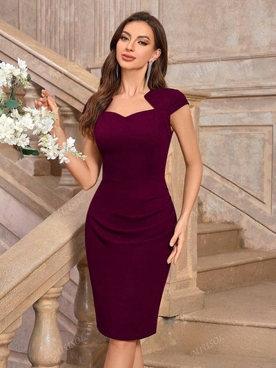 Solid dress "Cocktail Hour" – Elegant & refined