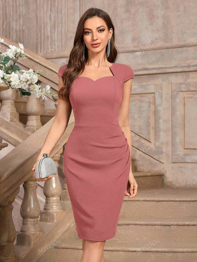 Solid dress "Cocktail Hour" – Elegant & refined