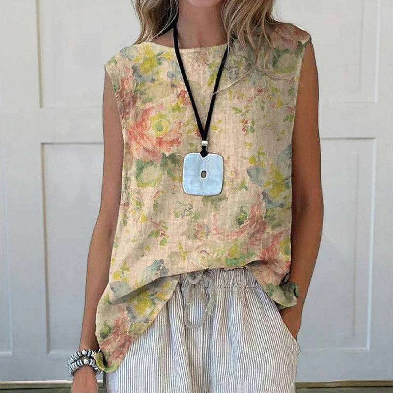 Silk top "Garden Party" – Serene & chic