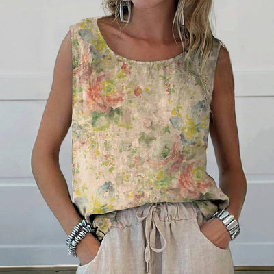 Silk top "Garden Party" – Serene & chic
