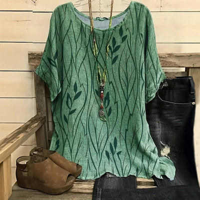 Silk blouse "Family BBQ" – Elegant & refined
