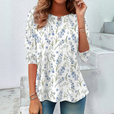 Cotton t-shirt "Garden Party" – Soft & sophisticated
