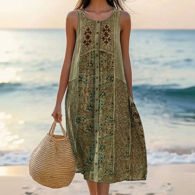 Silk dress "Garden Party" – Light & airy