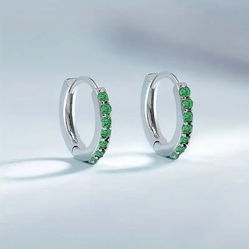 Emerald Chic Gold Drop Earrings