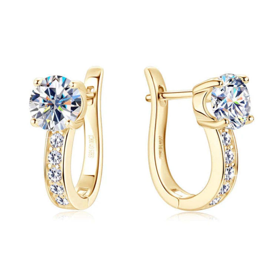 Golden earrings "Cocktail Hour" – Elegant & refined