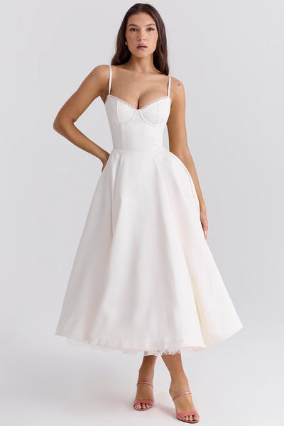 Silk dress "Garden Party" – Elegant & refined