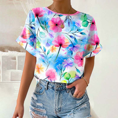 Silk top "Garden Party" – Fresh & feminine