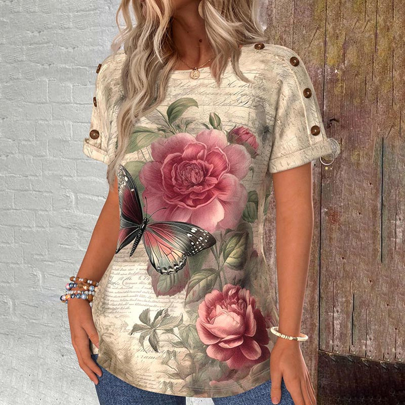 Silk blouse "Garden Party" – Elegant & refined