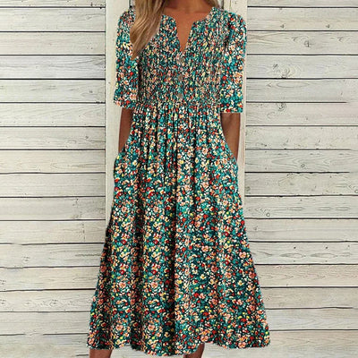 Silk dress "Sunday Picnic" – Soft & sophisticated