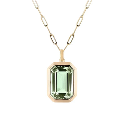 Elowen Green Charm Necklace