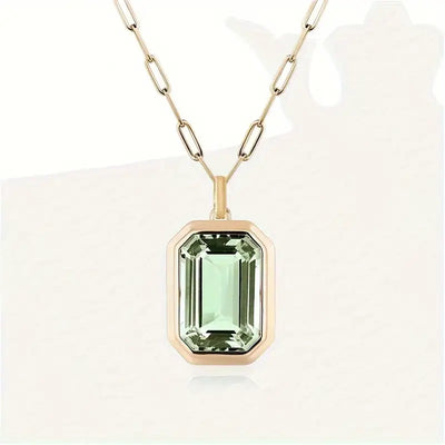 Elowen Green Charm Necklace