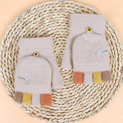 Knitted gloves "Morning Coffee" – Classic & warm