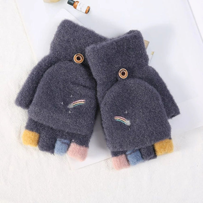 Knitted gloves "Morning Coffee" – Classic & warm