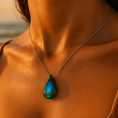 Ocean's Tear Labradorite Necklace