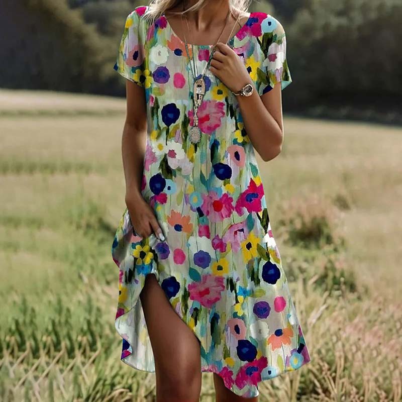 Silk dress "Garden Party" – Fresh & feminine