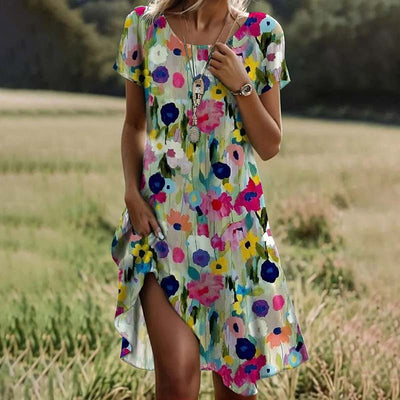 Silk dress "Garden Party" – Fresh & feminine
