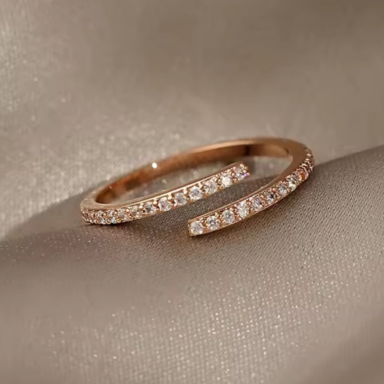 Adjustable rose ring "Sunset Soirée" – Elegant & refined