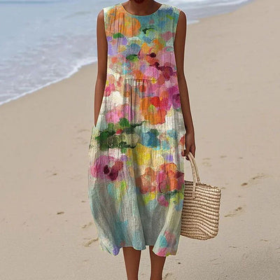 Silk dress "Garden Party" – Elegant & refined