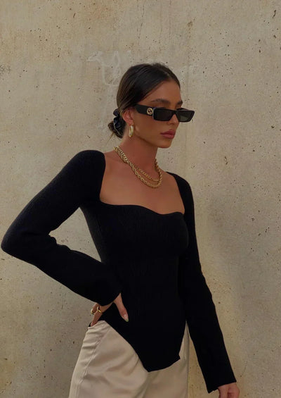 Fitted top "Weekend Getaway" – Soft & sophisticated