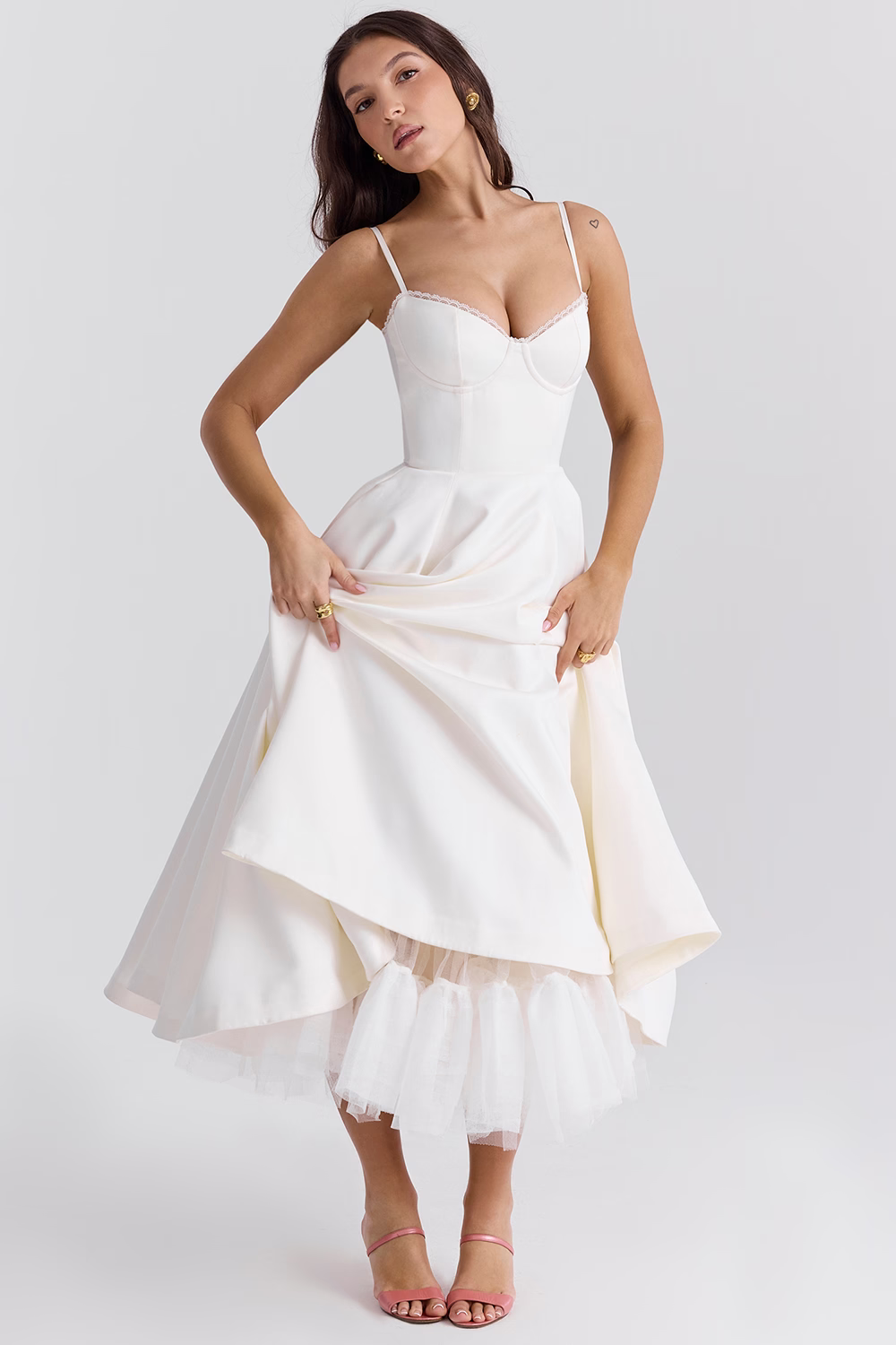 Silk dress "Garden Party" – Elegant & refined