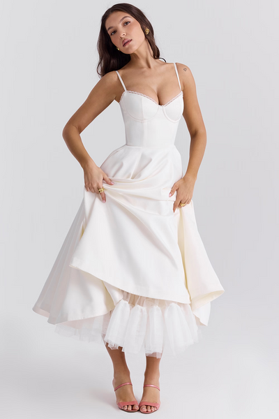 Silk dress "Garden Party" – Elegant & refined