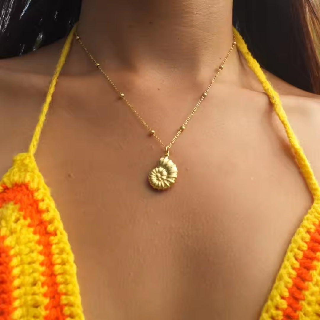 Golden necklace "Sunset Soirée" – Elegant & refined