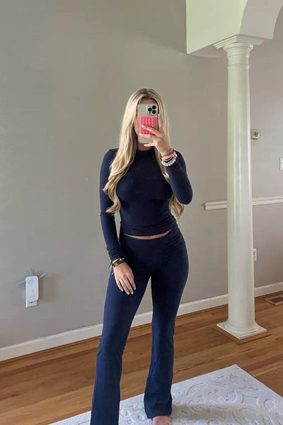 Fitted top and pants set "Weekend Getaway" – Chic & casual