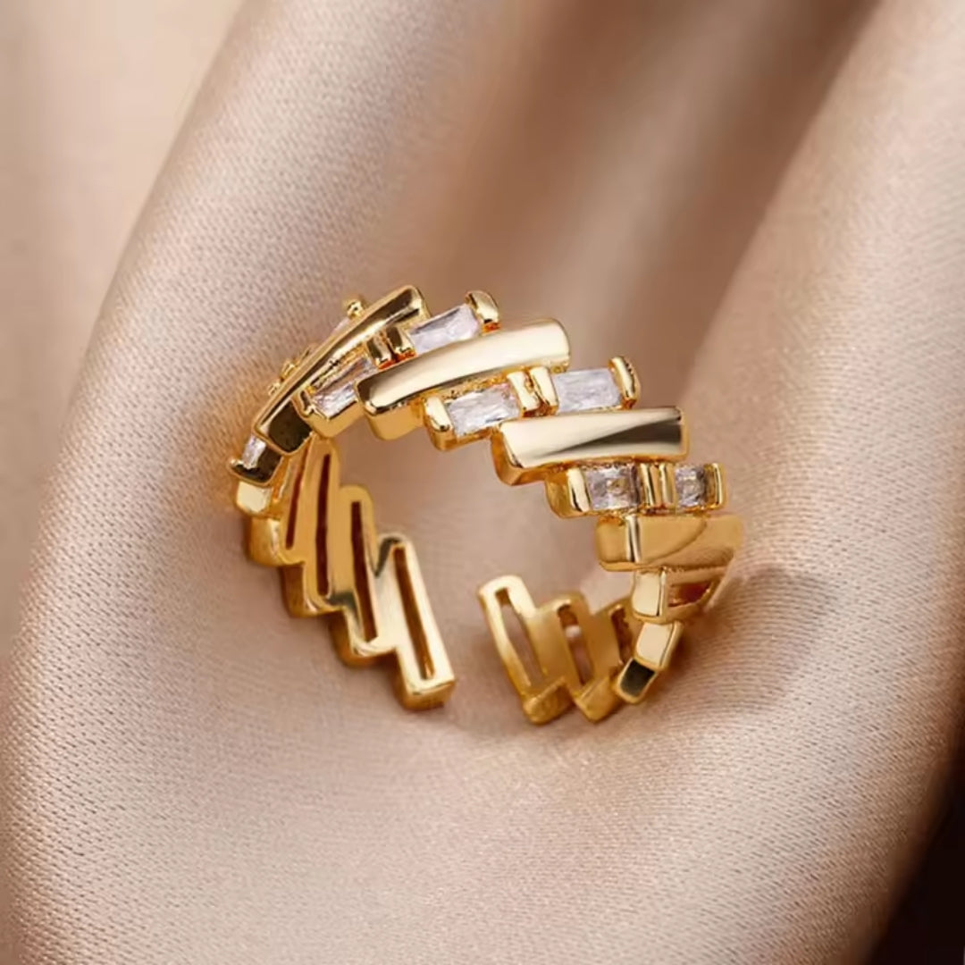 Adjustable gold ring "Sunset Soirée" – Elegant & refined
