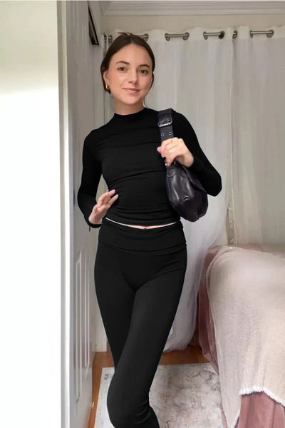 Fitted top and pants set "Weekend Getaway" – Chic & casual