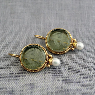 Vintage Premium Green Earrings
