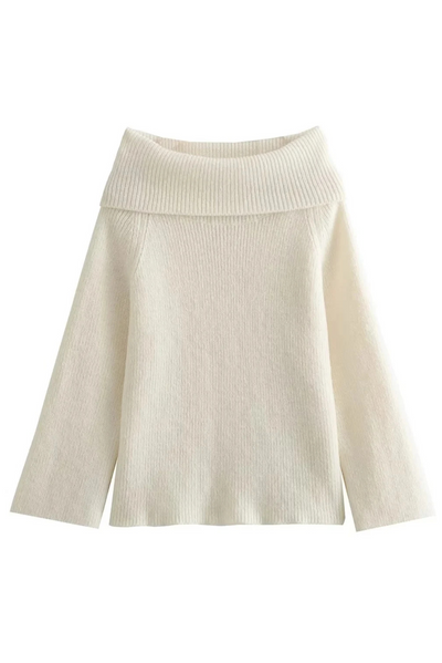 Linen off-shoulder top "Sunset Soirée" – Soft & sophisticated