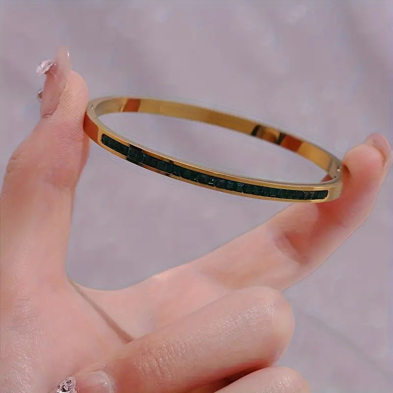 Celestial Green Gold Bracelet