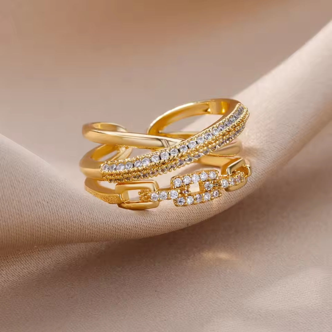 Bright ring "Sunset Soirée" – Elegant & refined